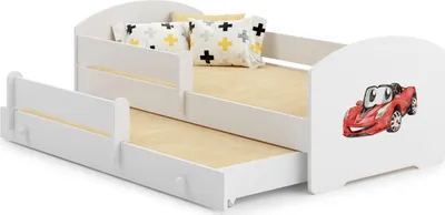 Obrázek produktu pro Manželská postel Luk 160x80 - Závodní auto