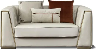 Produktbild von Leder-Sofa 3-Sitzer in modernem Design in Schwarz