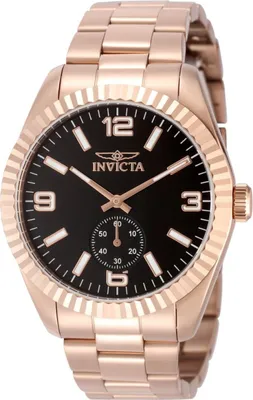 Produktbild von Invicta Specialty 49392 Herrenhorloge - Quartz Uhrwerk - Edelstahl mit schwarzem Zifferblatt - 43 mm