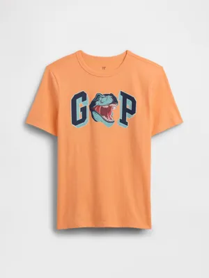 Produktbild von GAP T-Shirt für Kinder mit Logo-Aufdruck auf der Vorderseite, Größe XL