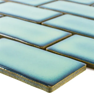 Produktbild von Keramik Mosaik Fliesen Florenz Handgemacht Grün