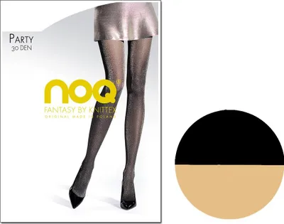 Produktbild von Glitzerstrumpfhose 30 den 2 Nero Gold