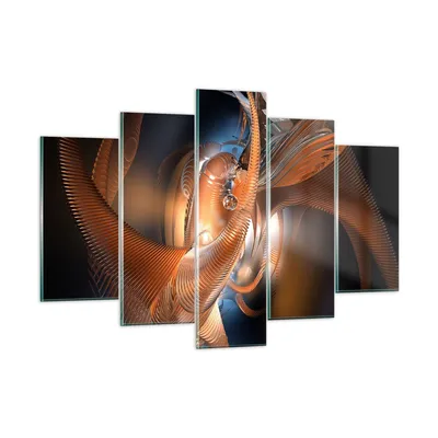 Produktbild von Bilder auf glas - Grafik konzept abstraktion - 150x100cm - Glasbilder - Wandbilder - Kunstdruck - zum Aufhängen bereit - Wanddekoration aus Glas - Glas Bilder - Wandbild auf Glas - GEA150x100-2332