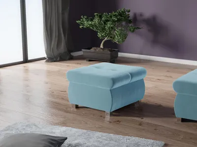 Immagine prodotto di Pouf ABEL 1 – blu chiaro