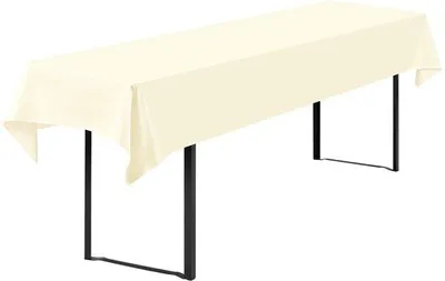 Produktbild von Rechteckiges Tischtuch 100x250cm beige waschbar