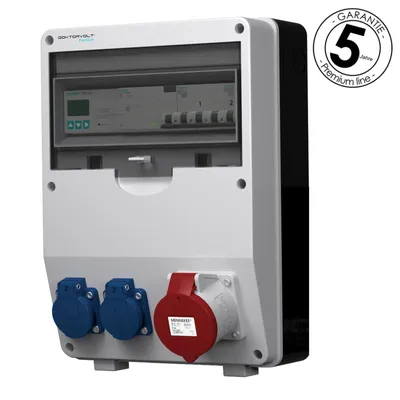 Produktbild von Stromverteiler 32A 2x230V pTD-S/FI 3P Zähler SIEMENS und MENNEKES Doktorvolt 4807