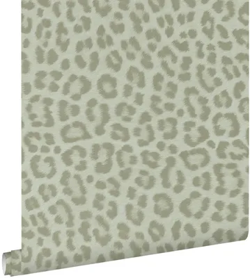 Produktbild von ESTAhome Tapete Leopardenmuster Graugrün 53 cm x 10.05 m