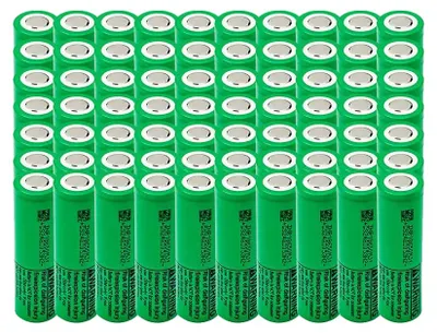 Productafbeelding van Oplaadbare lithiumbatterij, 3500 mAh capaciteit, 25A ontlaadsnelheid, MJ1-70 stuks