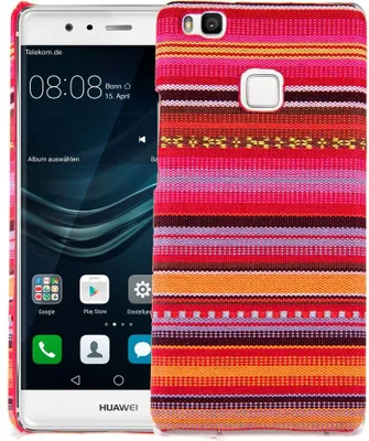 Produktbild von Handyhülle aus Stoff-Case für Huawei P9 Lite Cover Etuis Bumper Schale Bunt