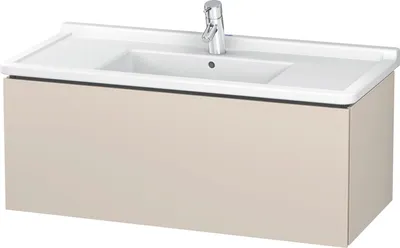 Produktbild von Waschtischunterbau L-CUBE 469x1020x408mm taupe supermatt taupe supermatt
