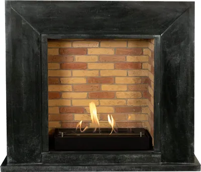 Immagine prodotto di Caminetto a etanolo Xaralyn - Nero BST-SBP - pietra naturale nera levigata - riscaldamento a 3 kW - caminetto da incasso incluso - caminetto decorativo