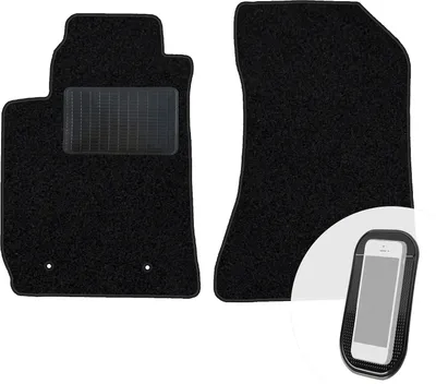Produktbild von moto-MOLTICO Vorne Fußmatten Auto Velours Autoteppiche Schwarz Automatten Set 2-teilig passend für Alfa Romeo 159 2005-2011