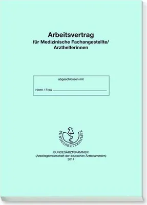 Produktbild von Arbeitsvertrag für Medizinische Fachangestellte / Arzthelferinnen
