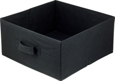 Lavita Storage Box | faltbare Aufbewahrung Boxen 31 x 31 x 15 cm | Schubladen-Organizer Box| Ordnungssysteme für Kleidung | Kleideraufbewahrung & Organisation | Schwarz | 1 stück