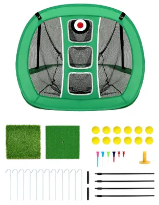 Image de Solidchoice - Filet d'entraînement de golf avec 12 balles et accessoires