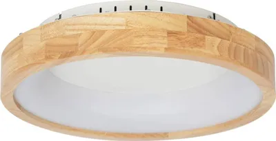 Produktbild von Lucande LED-Deckenleuchte Samvel, Ø 40 cm, Holz