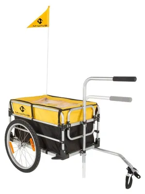 Productafbeelding van Fietsaanhanger opvouwbaar - 90 liter tas - 30 kg - Aluminium - 20 inch