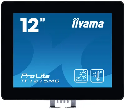 Obrázok produktu pre iiyama TF1215MC-B1, 30,7 cm (12.1"), 1024 x 768 px, LCD, 25 ms, Čierna