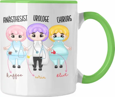 Produktbild von Trendation - Lustige Anästhesisten Arzt Tasse für Doktoren Ärzte Propofol Geschenke (Grün)