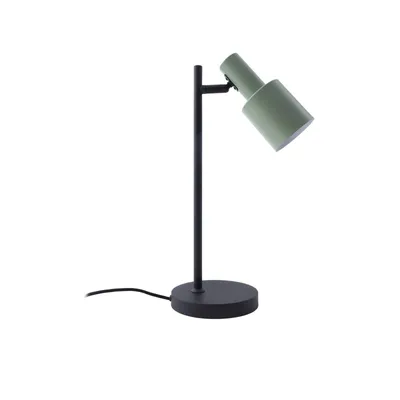 Produktbild von Lindby Tischleuchte Ovelia, grün/schwarz, Metall, E27