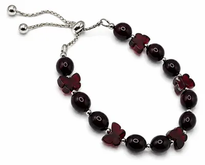 Imagen del producto de BEYSTON Pulsera de ámbar con cuentas ovaladas, Imagen generada por IA