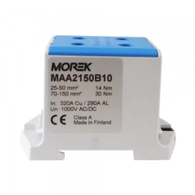 Obrázok produktu pre Hlavné káblové svorky 4x25-150mm2 modré 1P OTL 150-2 MAA2150B10 Morek 4207