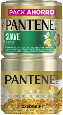 Produktbild von Pantene Soft And Smooth Mask Lot 2 X 300 Ml