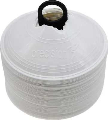 Zdjęcie produktu dla Pachołki do treningu precyzyjnego białe - zestaw 50 elastycznych znaczników 20 cm