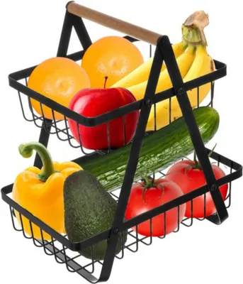 Produktbild von Ruhhy 24265 zweistufiger Obst-/Gemüsekorb