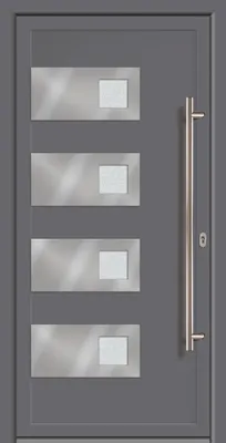 Produktbild von Meeth Haustür Exclusiv Modell 897 98 x 208 cm, DIN rechts, weiß/titan
