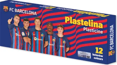 Zdjęcie produktu dla FCB Astra - Kolorowa plastelina 12 odcieni do twórczej zabawy i modelowania!