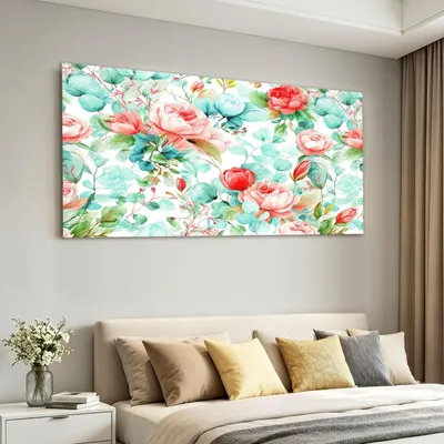 Immagine prodotto di Decorazione da parete in acquerello con motivo floreale