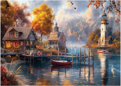 Produktbild von ANATOLIAN Puzzle Podzim u jezera 1500 dílků