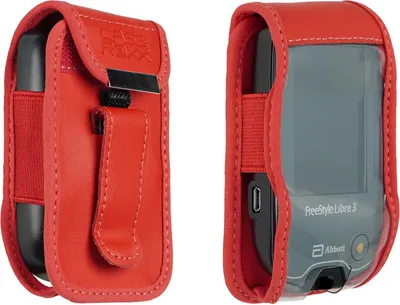 Zdjęcie produktu dla Ledertasche m. Gürtelclip Freestyle Libre 1/2 rot