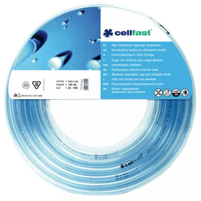 Obrázek produktu pro Nevyztužená hadice pro všeobecné použití 12,5 x 2,0 x 50 m / celfast