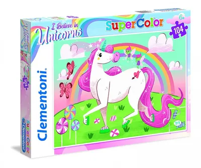 Produktbild von Clementoni 104 Pcs.Puzzle I Believe In Unicorns 27