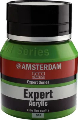 Zdjęcie produktu dla Butelka farby akrylowej Amsterdam Expert Series 400 ml Permanent Green Light 618