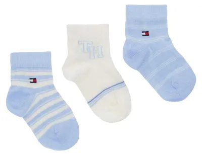 Immagine prodotto di Tommy Hilfiger - Calzini per neonati (confezione da 3) NA1091 (19-22 mesi) (blu)