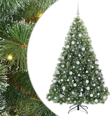 Image de vidaXL Sapin de Noël artificiel avec 300 LED Vert 180 cm PE et PVC