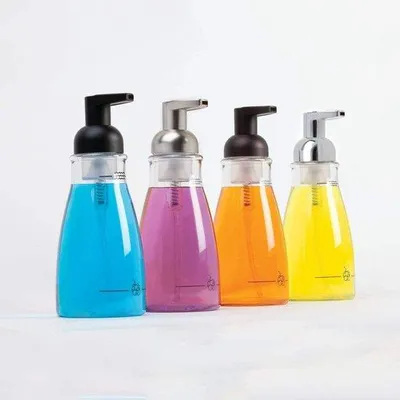 Produktbild von Seifenspender, transparent, Chrom, Edelstahl