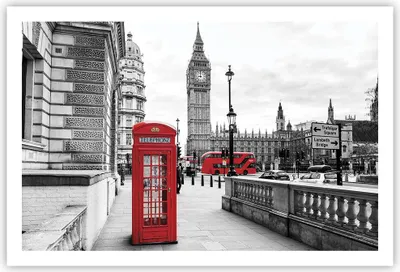 Produktbild von Poster - Poster ohne Rahmen - Schuppen Telefon London - 91,5x61 cm - Wand Bild - Wanddeko - Wandbilder - Kunstposter - Wandposter - Bilder - Kunstdruck - Wanddekoration - Wandbild - P2XAA91x61-4326