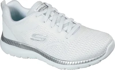 Produktbild von Skechers Damen Sneaker BOUNTIFUL - QUICK PATH 29946-37, 29946-38, 29946-39, 29946-40, 29946-41, 30002-39, 30002-40, 30002-41 SKE-12607 white/silver 41