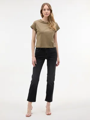 Produktbild von Orsay Dunkelgraue Damenjeans mit geradem Schnitt 40