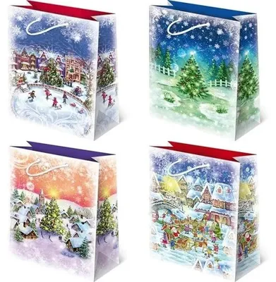 Produktbild von Geschenkbeutel, festliches Design, verschiedene Muster