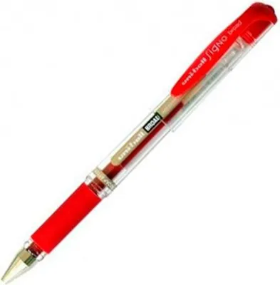 Obrázek produktu pro Tekuté inkoustové pero Uni-Ball Signo Broad UM-153 W červené kovové 0,6 mm 12 kusů