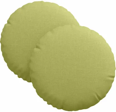 Obrázok produktu pre vidaXL Vankúš na sedenie 2 ks Svetlozelená látka Ø30 x 13 cm