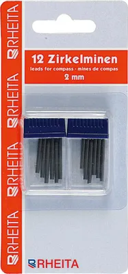 Produktbild von Rheita Zirkelminen, 2 x 10 in Dose, auf Blisterkarte