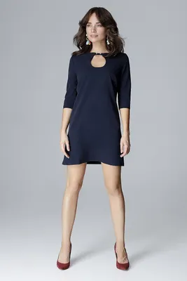 Produktbild von Lenitif Minikleid für Frauen Hellerence dunkelblau XL