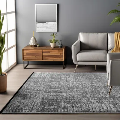 Produktbild von Homebyhome, Baumwolle Teppich Chenille Waschbar, Boho-Stil, Rutschfest & Weich, für Wohnzimmer, Schlafzimmer, Grösse: 200x290 cm