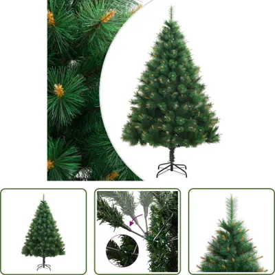 Produktbild von The Living Store Künstlicher Weihnachtsbaum Klappbar mit Ständer 180 cm